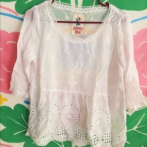 🍋JOHNNY WAS flowy summer blouse🍍